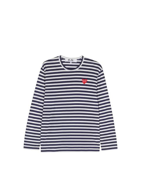 Comme des Garçons PLAY Striped cotton t-shirt