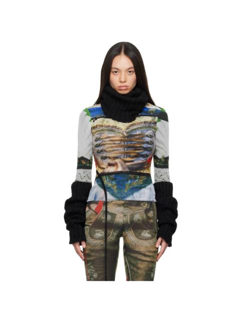 OTTOLINGER Multicolor Printed Turtleneck
