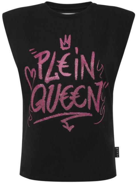 PHILIPP PLEIN Sexy Pure crystals-embellished sleeveless t-shirt