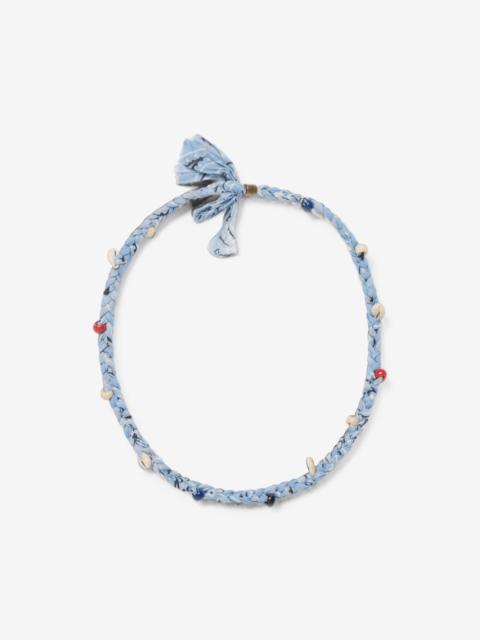 Alanui bandana shell-embellished necklace