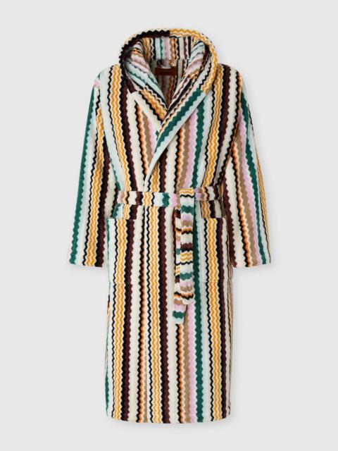 Missoni Aura hooded cotton terry bathrobe