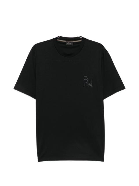 Brioni Brioni Logo-embroidered T-shirt
