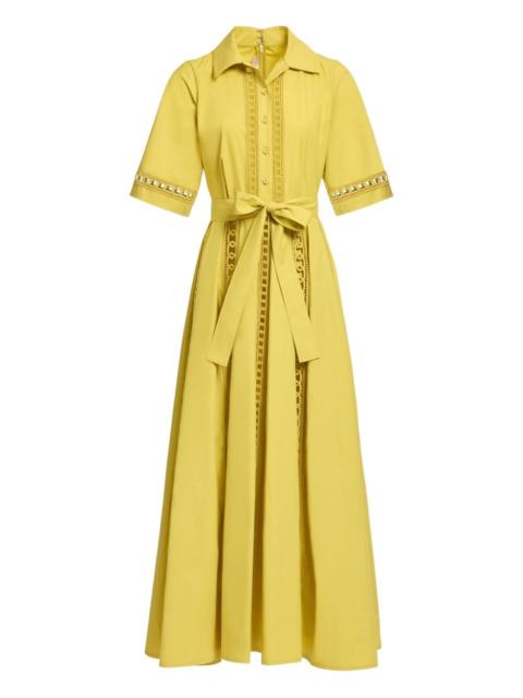 ELIE SAAB trim-embellished shirt maxi dress