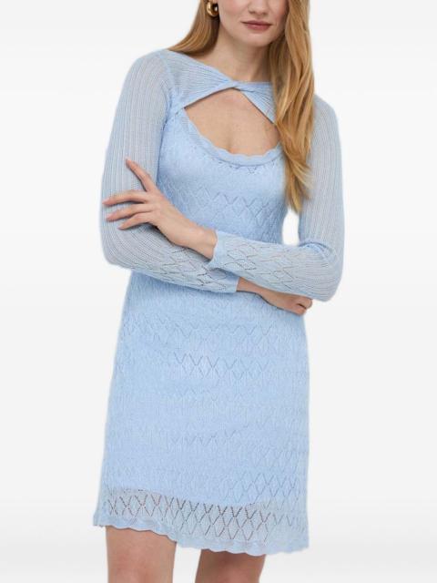GUESS USA cut-out knitted mini dress