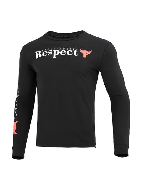 Under Armour Under Armour Project Rock Respect Long Sleeve T-shirt 'Black' 1373761-001