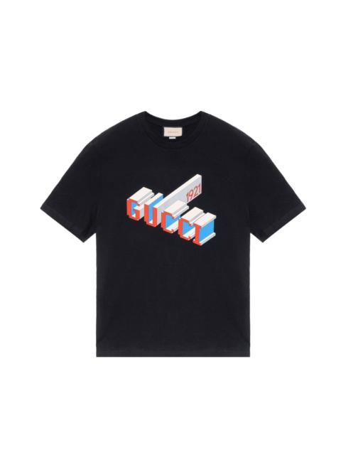 GUCCI Gucci 3D 1921 Print T-Shirt 'Black' 771758-XJF69-1152