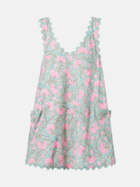 juliet dunn Floral cotton minidress