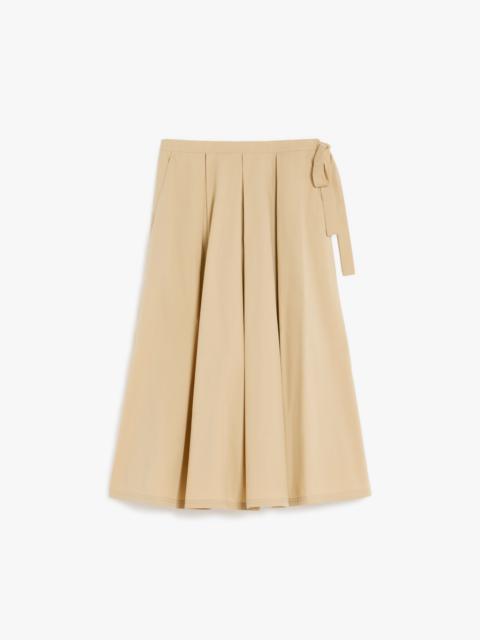 WEEKEND Max Mara FOLK Cotton-poplin skirt