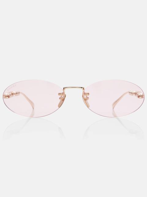 GUCCI 타원형 구조 선글라스
