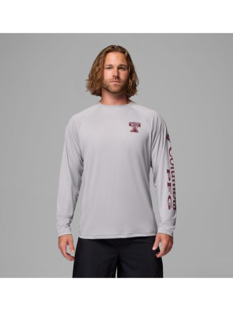 Columbia Men's Collegiate PFG Terminal Tackle Long Sleeve Shirt - Texas A&M