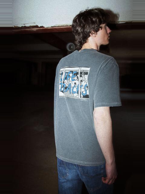 Nudie Jeans NUDIE JEANS KOFFE T-SHIRT LIFETRACKS III ANTRACITE