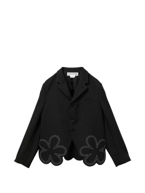 Comme des Garçons GIRL floral-embroidered jacket