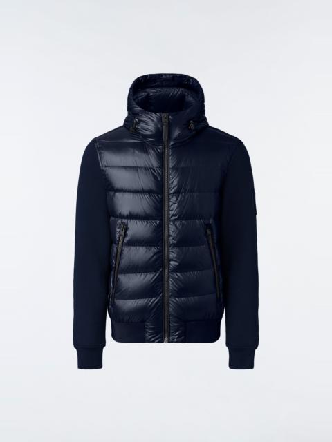 MACKAGE FRANK Double-face jersey bomber jacket with hood