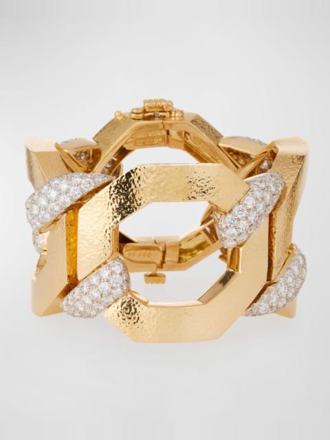 DAVID WEBB 57th 18k Juno Diamond-Link Bracelet