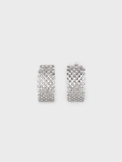 Blumarine METAL EARRINGS FOR PIERCED EARS WITH STONES AND MONOGRAM