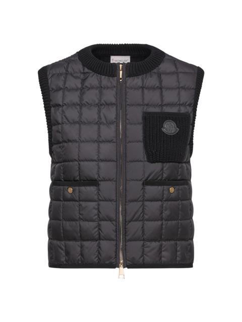 Moncler Women's Puffer Vest in Cotton - Black