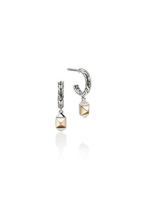 JOHN HARDY Icon Stud Earrings, Gold, Sterling Silver, 5MM