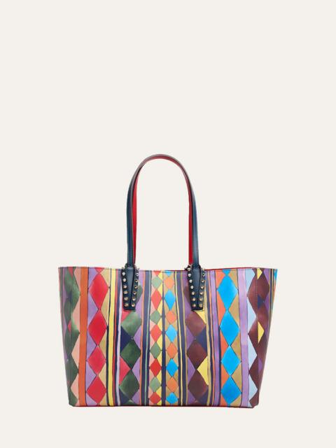 Christian Louboutin Cabata Small Losange-Print Leather Tote Bag