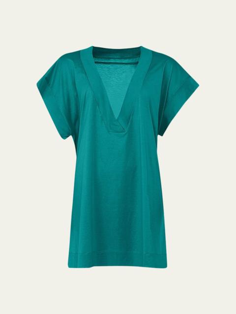 ERES Renee V-Neck T-Shirt Coverup