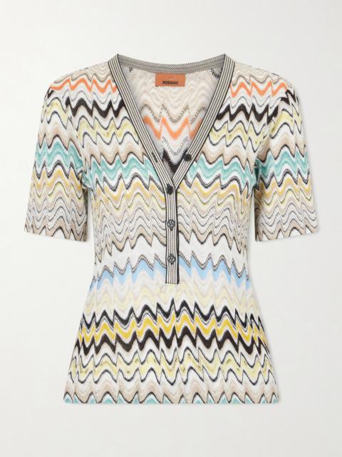 Missoni Striped Crochet-knit Sweater