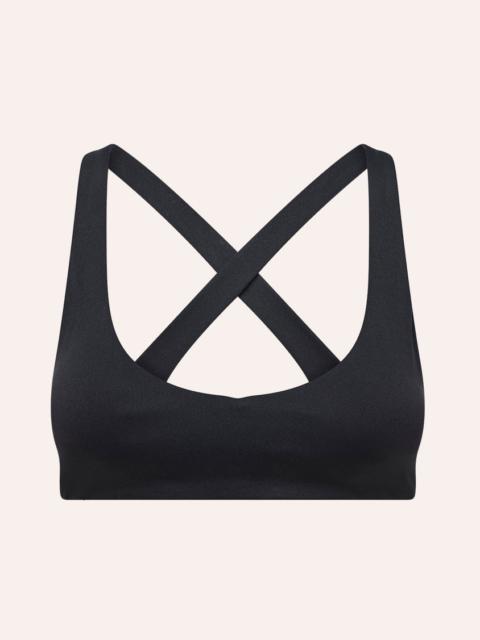 P.E NATION SIGNATURE KEYHOLE SPORTS BRA IN BLACK