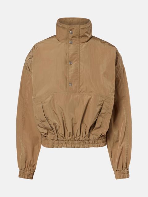 SAINT LAURENT Gathered canvas jacket