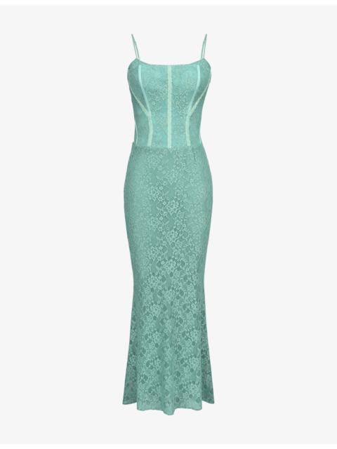 House of CB Antonina Corset Lace Maxi Dress
