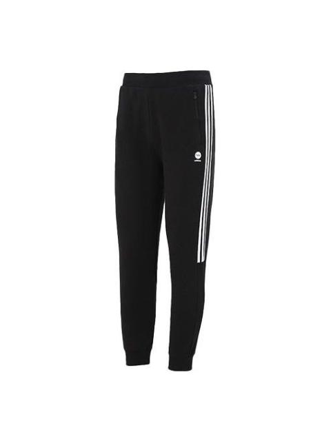 Men's adidas Casual Thicken Knit Sports Pants/Trousers/Joggers Black HD4699