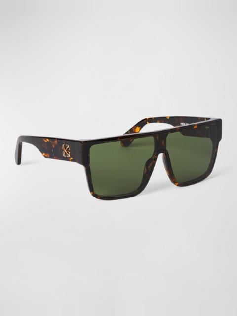 Off-White Men's Syracuse Acetate Shield Sunglasses