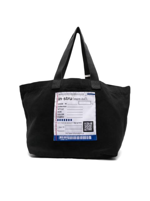 Maison MIHARAYASUHIRO logo-patch tote bag