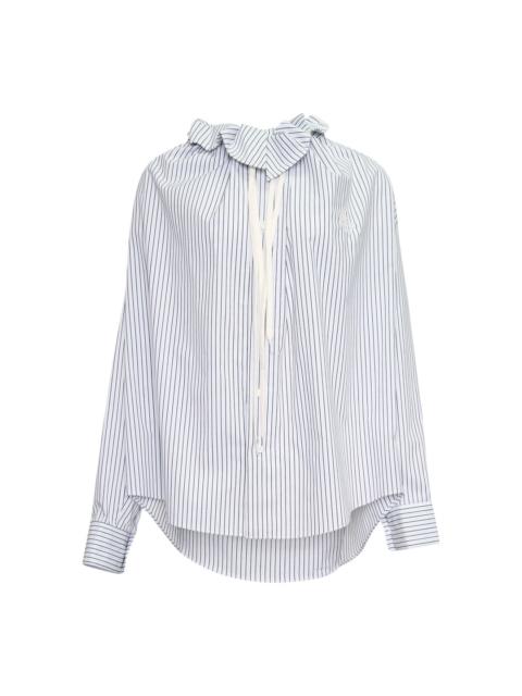 BONBOM Gathered Neck Long Sleeve Shirt