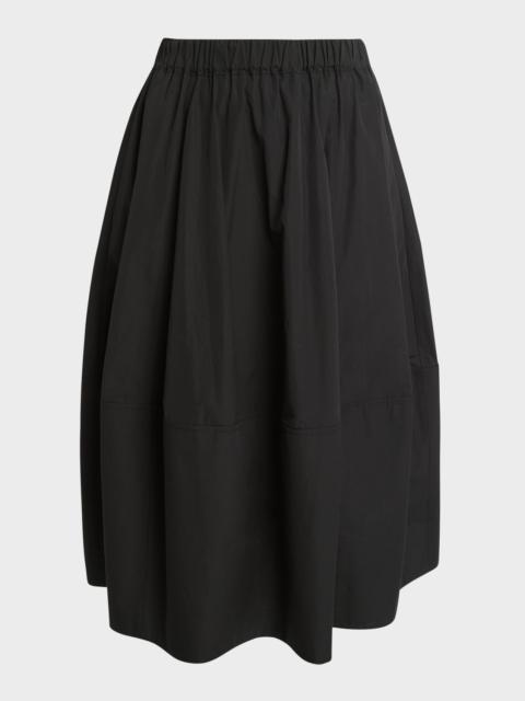 CO tton Midi Bubble Skirt