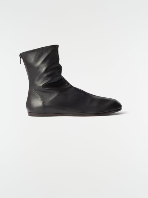 Lemaire SOCK ANKLE BOOTS IN SHINY NAPPA LAMBSKIN