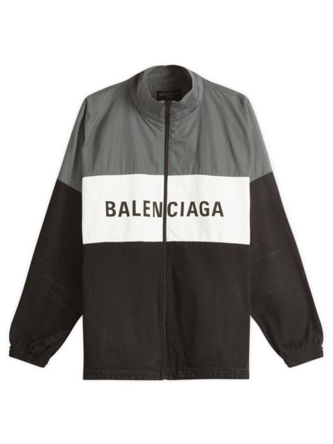 BALENCIAGA Balenciaga Black Denim Zip-Up Jacket