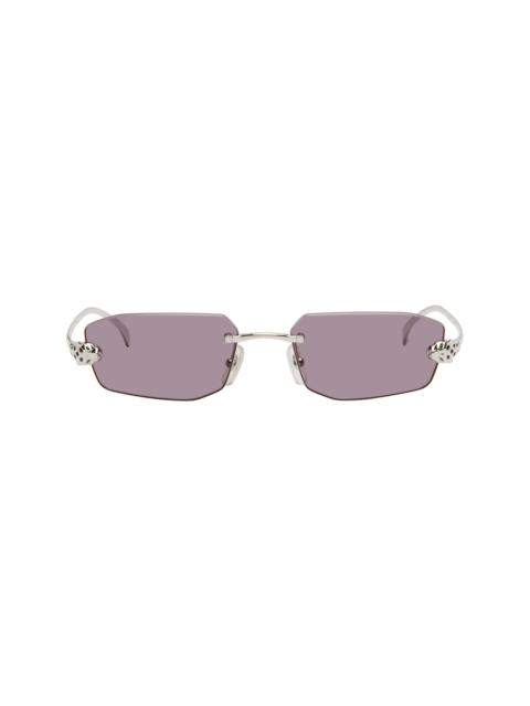 Cartier Silver 'Panthère de Cartier' Sunglasses