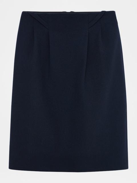 SHUSHU/TONG Straight Skirt with Slanted Belt Loops