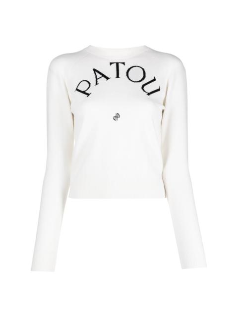 PATOU logo-print jumper