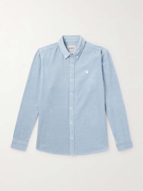 Madison Button-Down Collar Cotton-Corduroy Shirt