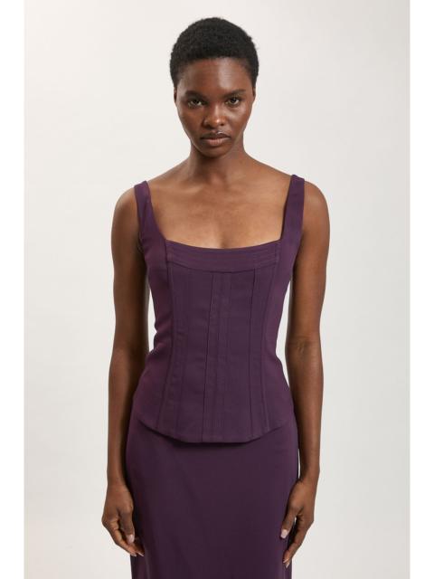 KAREN MILLEN Compact Viscose Corset Top