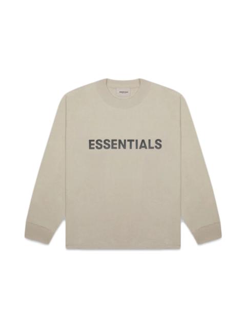 ESSENTIALS Fear of God Essentials Boxy Long Sleeve T-Shirt Applique Logo Olive/Khaki