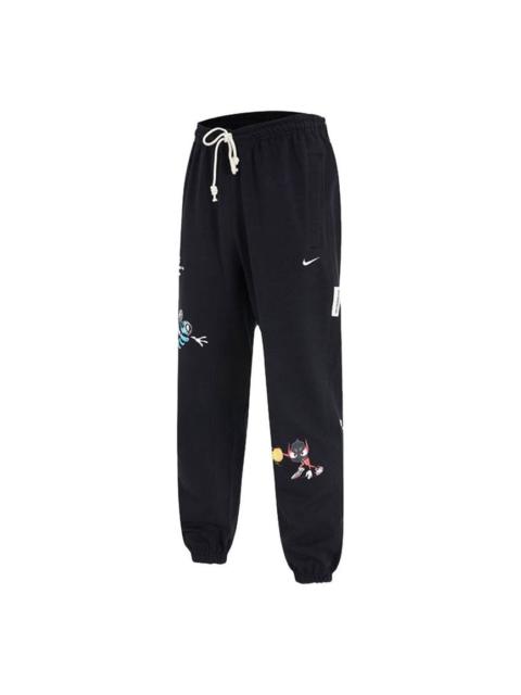 Men's Nike Basketball Athleisure Casual Sports Long Pants/Trousers Autumn Black DO9157-010