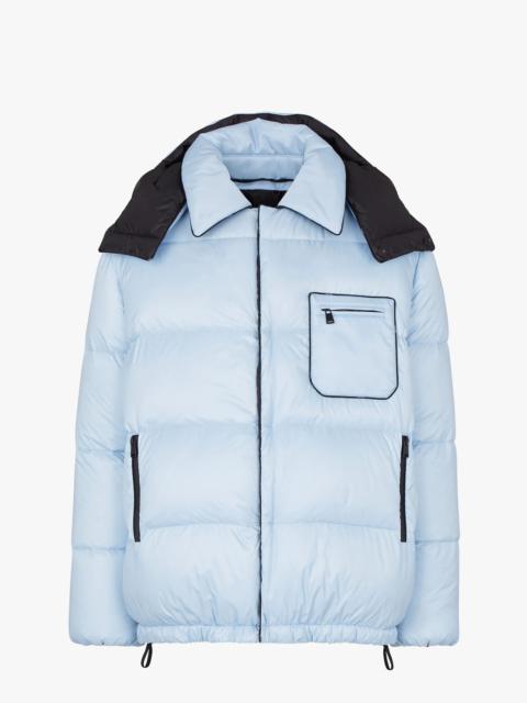 FENDI Light blue nylon down jacket
