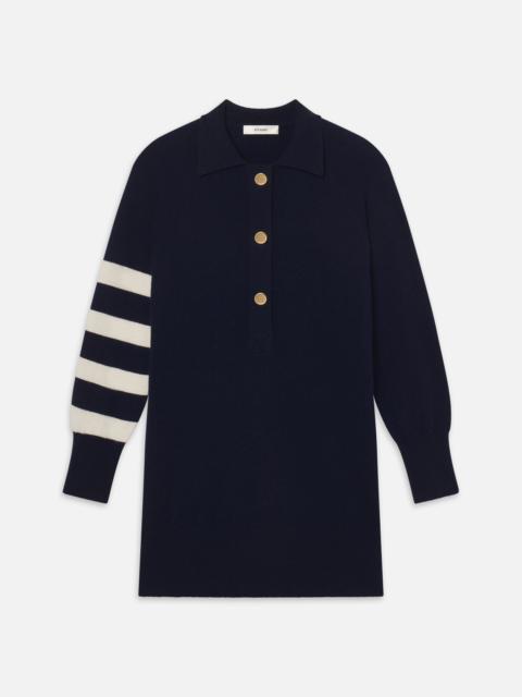 FRAME The Rugby Tunic in Navy Multi