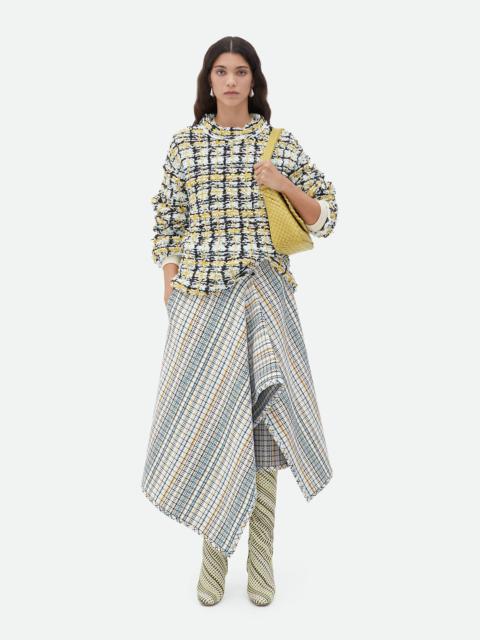 Embroidered Cotton Check Jumper