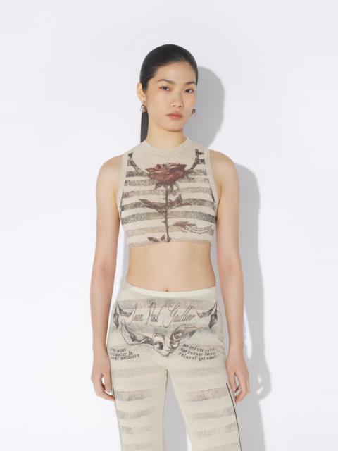 Jean Paul Gaultier THE “TATTOO MARINIÈRE” CROP TOP