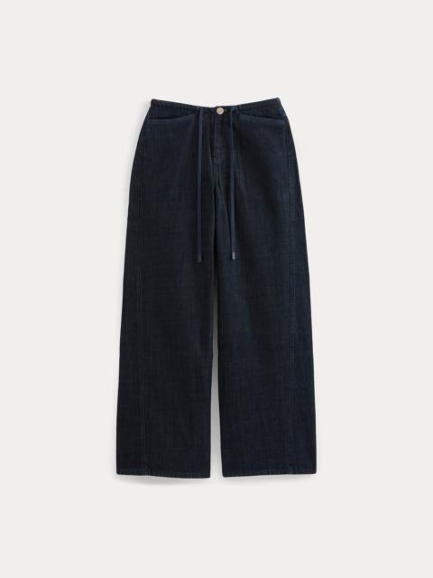 EVERLANE LOW-SLUNG TIE-FRONT JEAN