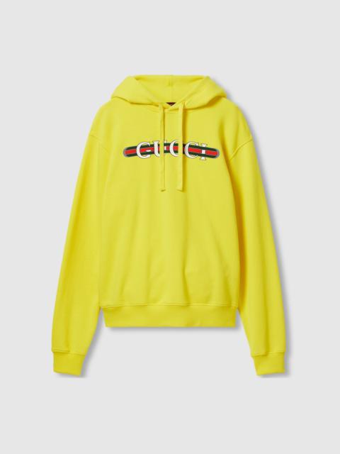 GUCCI Cotton jersey hooded sweatshirt