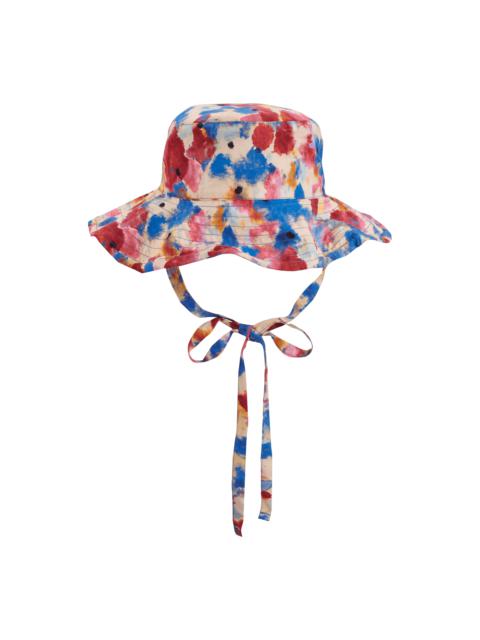 Vilebrequin Girls Vicose Beach Hat Flowers in the Sky