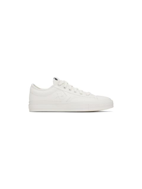 White Star Player 76 Monochrome Low Top Sneakers