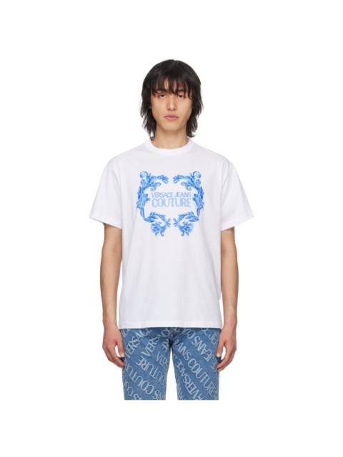VERSACE JEANS COUTURE White Bonded T-Shirt